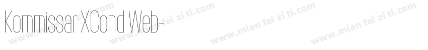 Kommissar XCond Web字体转换